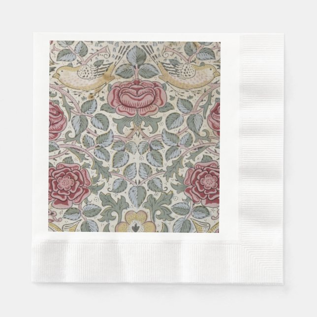 William Morris - The Rose Pattern Napkin (Front)