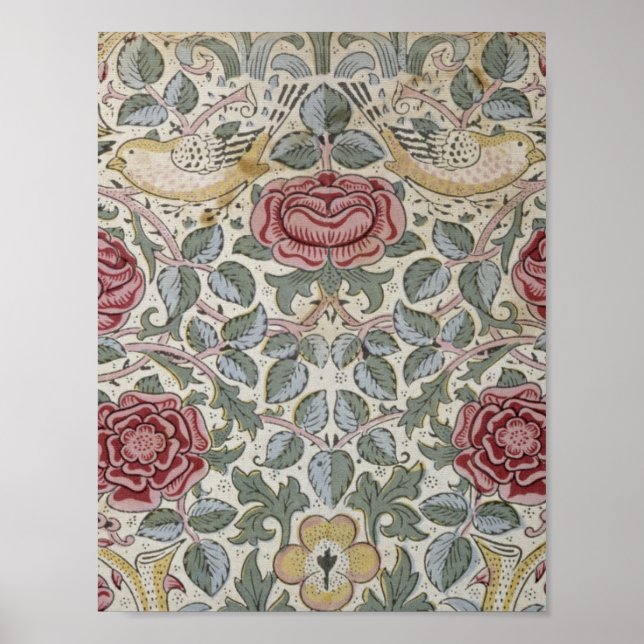 William Morris - The Rose Pattern Poster (Front)
