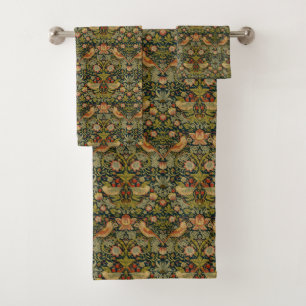 William Morris: The Strawberry Thief Bath Towel Set