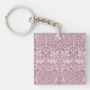 William Morris,The Strawberry thief,revamped,art n Keychain