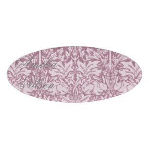 William Morris,The Strawberry thief,revamped,art n Name Tag