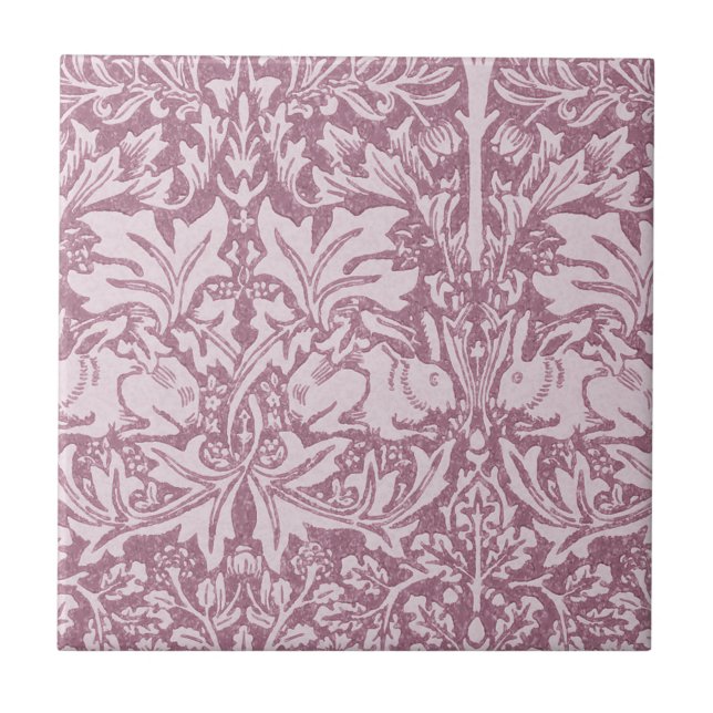 William Morris,The Strawberry thief,revamped,art n Tile (Front)