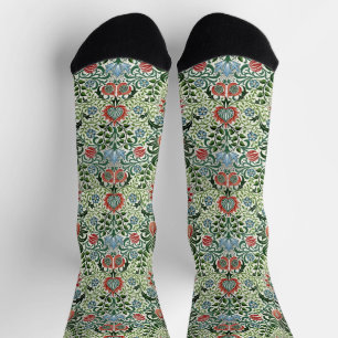 William Morris "Thistle" Arts & Crafts Movement Socks