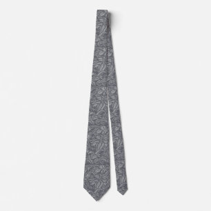 William Morris Thistle Floral Wallpaper Flower Art Tie