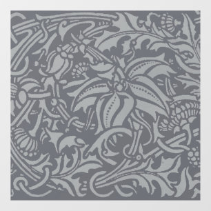 William Morris Thistle Floral Wallpaper Flower Art Window Cling