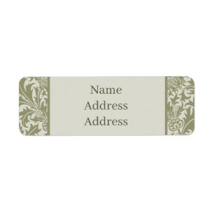 William Morris Thistle Sage Green Pattern