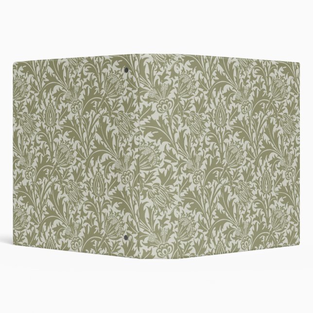 William Morris Thistle Sage Green Pattern Binder (Background)