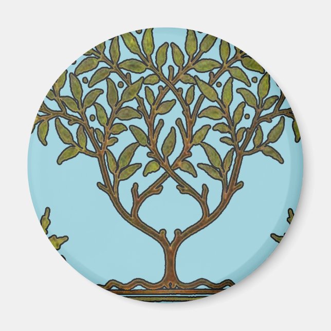William Morris Tree Frieze Floral Wallpaper Magnet (Front)