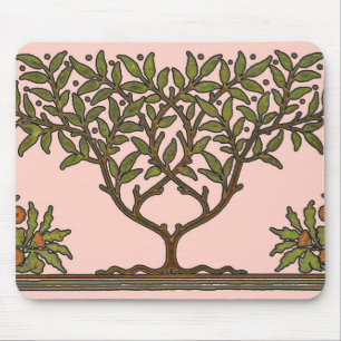 William Morris Tree Frieze Floral Wallpaper Mouse Pad