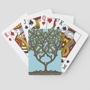 William Morris Tree Frieze Floral Wallpaper Playing Cards