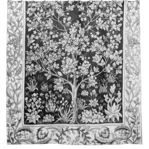 William Morris - Tree Of Life Black And White