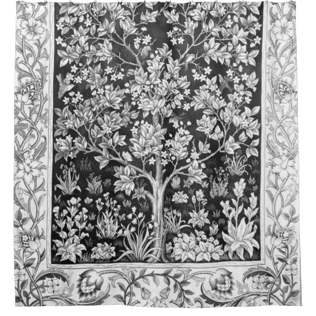 William Morris - Tree Of Life Black And White (Front)