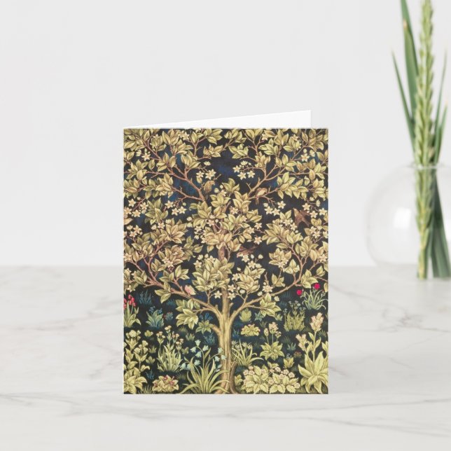 William Morris Tree Of Life Card (Front)