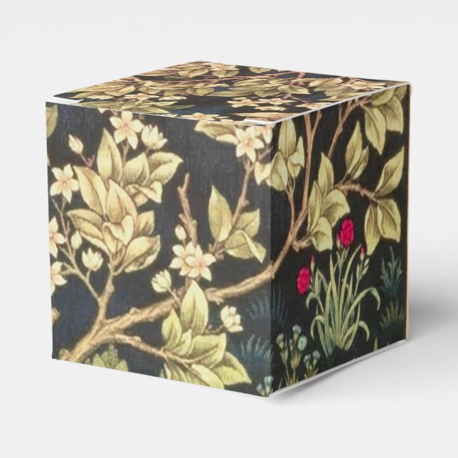 William Morris Tree Of Life Favor Box (Front Side)