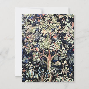 William Morris Tree of Life Flat Card