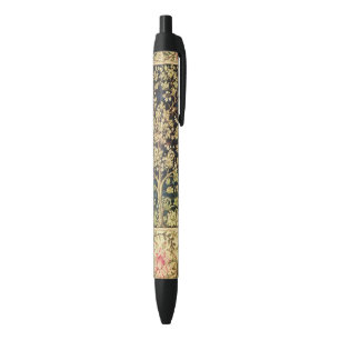 William Morris Tree Of Life Floral Vintage Art Black Ink Pen