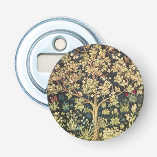 William Morris Tree Of Life Floral Vintage Art Bottle Opener