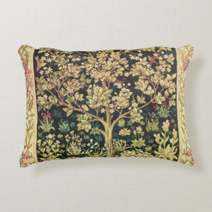 William Morris Tree Of Life Floral Vintage Art Decorative Pillow