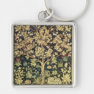 William Morris Tree Of Life Keychain