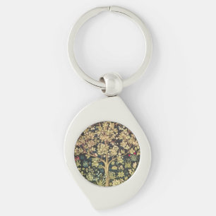 William Morris Tree Of Life Keychain