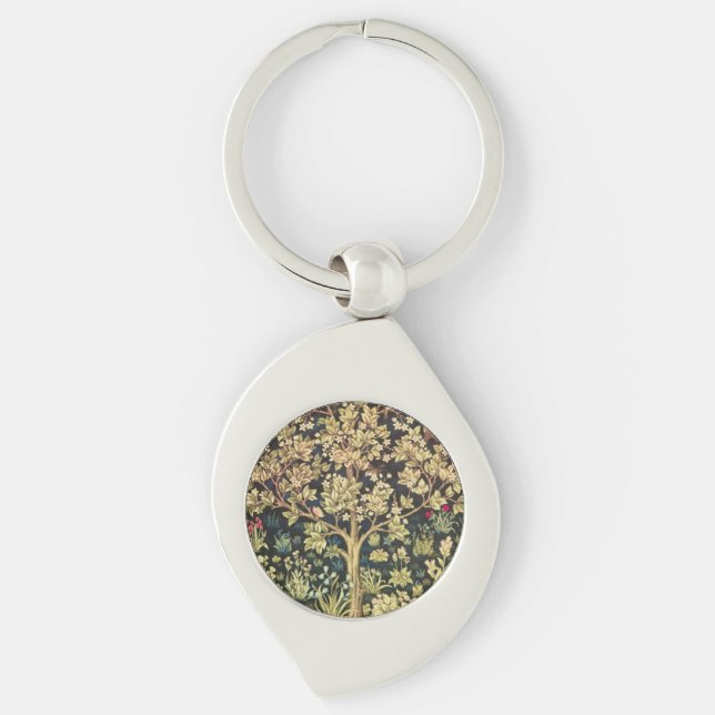 William Morris Tree Of Life Keychain (Front)