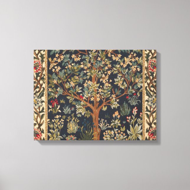 William Morris - Tree Of Life Original Canvas Print (Front)