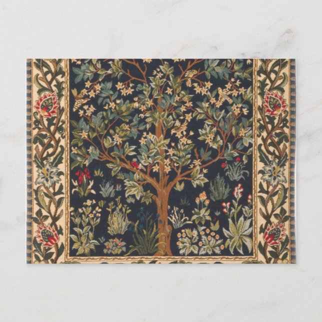 William Morris - Tree Of Life Original Postcard (Front)