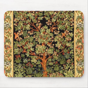 William Morris - Tree Of Life Pattern Mouse Pad