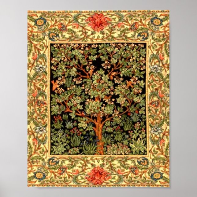 William Morris - Tree Of Life Pattern Poster (Front)
