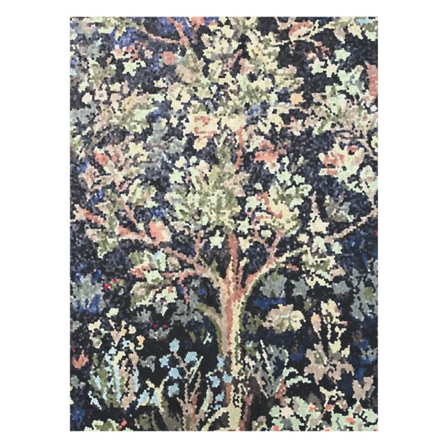 William Morris Tree of Life Tablecloth (Front)