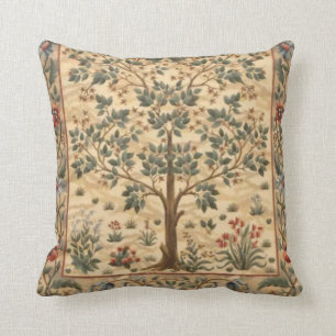 William Morris Tree Of Life Throw Pillow