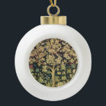 William Morris Tree Of Life Vintage Pre-Raphaelite Ceramic Ball Christmas Ornament<br><div class="desc">William Morris Tree Of Life Floral Vintage Art William Morris was an English textile designer, artist, writer, and socialist associated with the Pre-Raphaelite Brotherhood and British Arts and Crafts Movement. He founded a design firm in partnership with the artist Edward Burne-Jones, and the poet and artist Dante Gabriel Rossetti which...</div>