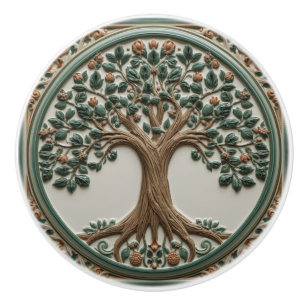 William Morris tree of life Vintage pre-raphaelite Ceramic Knob