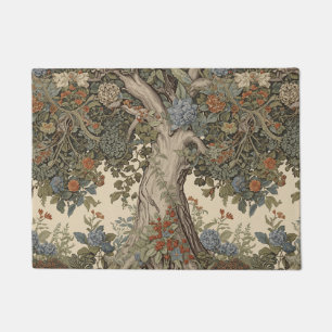 William Morris Tree Of Life Vintage Pre-Raphaelite Doormat