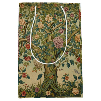 William Morris Tree Of Life Vintage Pre-Raphaelite Medium Gift Bag