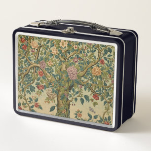 William Morris Tree Of Life Vintage Pre-Raphaelite Metal Lunch Box
