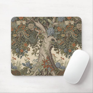 William Morris Tree Of Life Vintage Pre-Raphaelite Mouse Pad