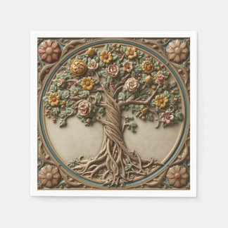 William Morris tree of life Vintage pre-raphaelite Napkin
