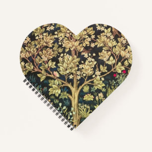 William Morris Tree Of Life Vintage Pre-Raphaelite Notebook