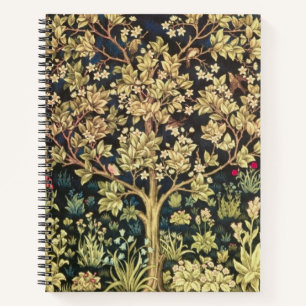 William Morris Tree Of Life Vintage Pre-Raphaelite Notebook