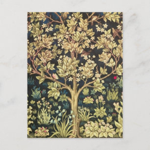 William Morris Tree Of Life Vintage Pre-Raphaelite Postcard