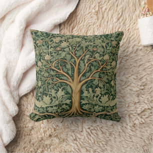 William Morris Tree Of Life Vintage Pre-Raphaelite Throw Pillow
