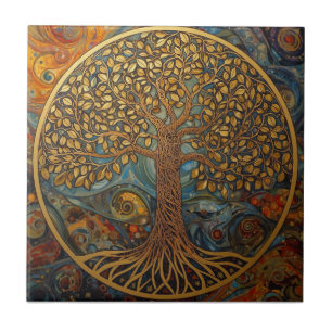 William Morris Tree Of Life Vintage Pre-Raphaelite Tile