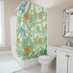 William Morris Trellis Bird Floral Pattern