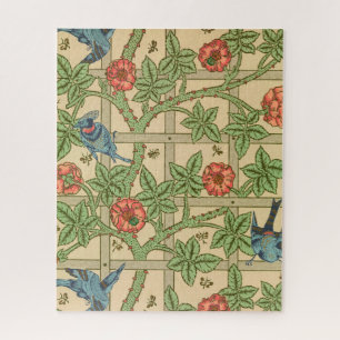 William Morris Trellis Classic Wallpaper Design  Jigsaw Puzzle