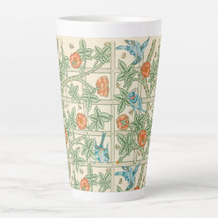 William Morris Trellis Victorian Wallpaper Latte Mug
