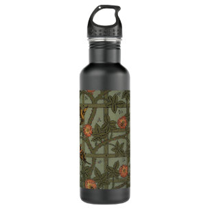 William Morris Trellis Wallpaper Art 710 Ml Water Bottle