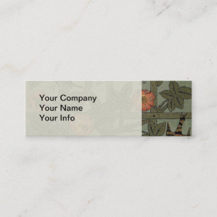 William Morris Trellis Wallpaper Art Mini Business Card