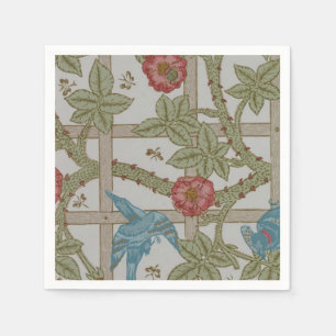 William Morris Trellis Wallpaper Art Napkin