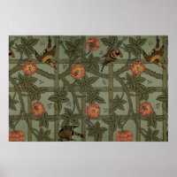 William Morris Trellis Wallpaper Art